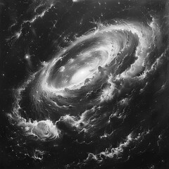 spiral galaxy in space