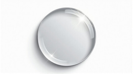 white plate isolated