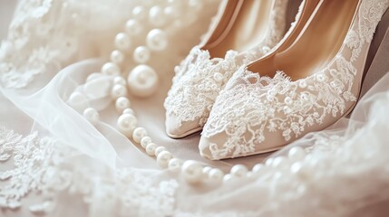 Elegant Bridal Shoes and Accessories