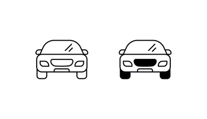 Car icon design with white background stock illustration