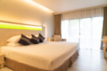 abstract blur bedroom for background