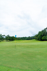 Green with Sand bunkers on Golf course