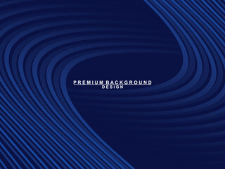 Premium background design with dark blue luxury motif. Vector horizontal template, for digital lux business banners, contemporary formal invitations, luxury vouchers, gift certificates, etc.