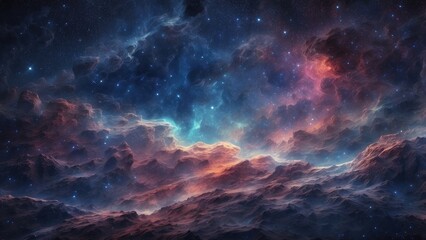 Fototapeta premium background of a cosmic starry sky, made with