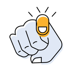 Inside You – Finger Pointing Representing Inner Strength and Self-Discovery