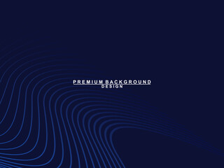 Premium background design with dark blue luxury motif. Vector horizontal template, for digital lux business banners, contemporary formal invitations, luxury vouchers, gift certificates, etc.