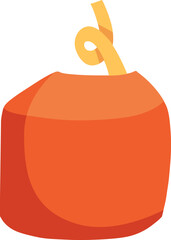 Vector : Colorful Coconut Beach Club Holiday Vacation Illustration 