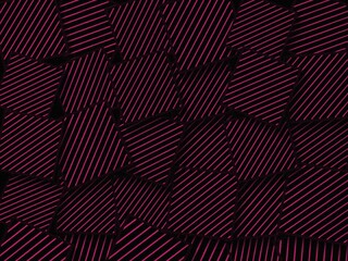 Abstract geometric background with pink diagonal lines on a black backdrop.