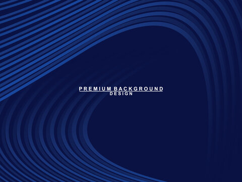 Premium background design with dark blue luxury motif. Vector horizontal template, for digital lux business banners, contemporary formal invitations, luxury vouchers, gift certificates, etc.