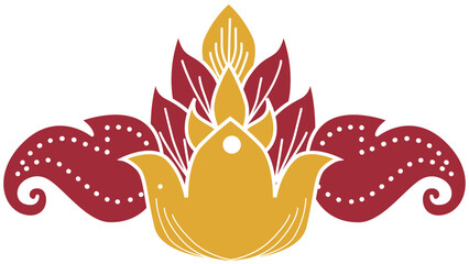 Vector : Batik Javanese Traditional Art Illustration Ornament Decorative