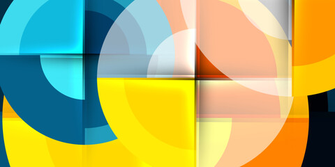 Target circle geometric abstract shapes. Vector Illustration For Wallpaper, Banner, Background, Card, Book Illustration, landing page