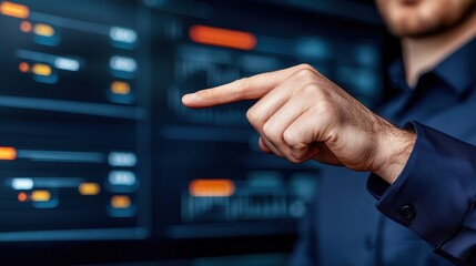 Obraz premium AI for Generating Income Concept, Virtual Assistant Generating Income Insights through Interactive Display Technology