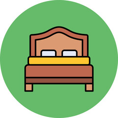 Double Bed Icon