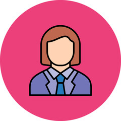 Female Accountant Icon
