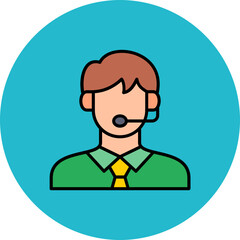 Customer Service Agent Icon
