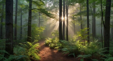 Obraz premium Nature beauty ,beautiful landscape scenery ai gen