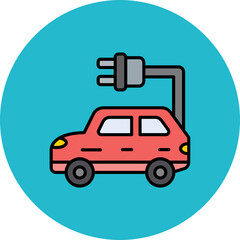 Electric Car Icon