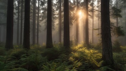 Obraz premium Nature beauty ,beautiful landscape scenery ai gen