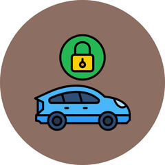 Locked Car Icon