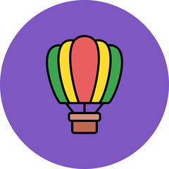 Fototapeta premium Hot Air Balloon Icon