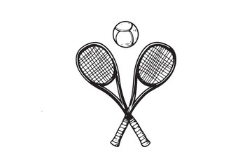 "Abstract Tennis Ball Vector Graphic"
