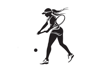 "Abstract Tennis Ball Vector Graphic"
