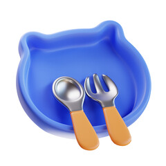 3d render Baby Plate