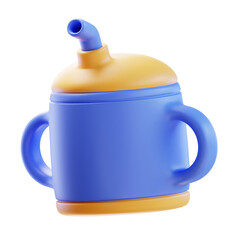 3d render Sippy cup