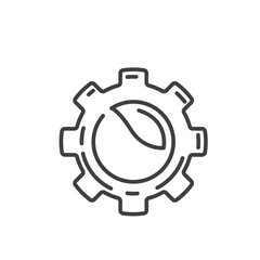 green technology icon vector element design template