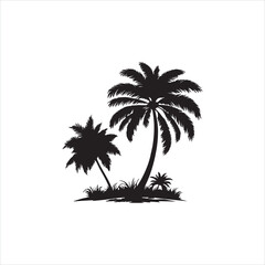Palm Tree Silhouette Design