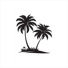 Palm Tree Silhouette Design