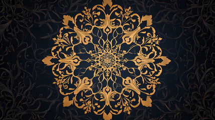 Islamic arabesque patterns tree branches nature sacred geometry. Sacred. Illustration