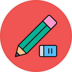 Pencil and eraser Icon
