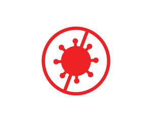 No aids icon vector symbol design illustration
