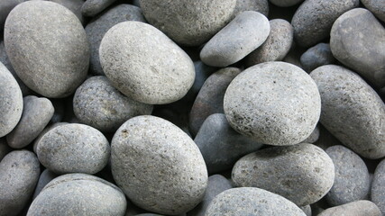 The background of pebbles arranged into a background