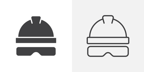 Broccoli icon vector set. Black and white.