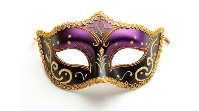 Mardi Gras carnaval mask isolated on white
