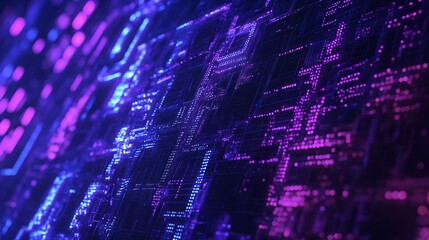  Abstract Blockchain on Technology Futuristic Background.