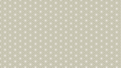 くすんだ色の麻の葉模様