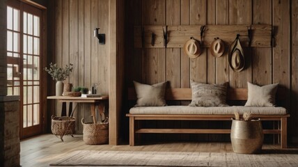 "Desert-Inspired Guest Room with Warm Earth Tones"
