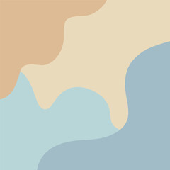 Harmonious and soothing brown and blue abstract background vector