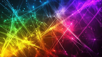 Fototapeta premium Abstract colorful light streaks.