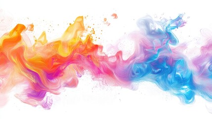 Obraz premium Abstract colorful paint swirls.