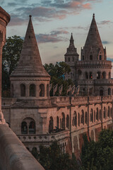 Fisherman's Bastion in Budapest city, Hungary