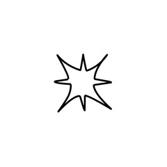 Obraz premium Star line doodle