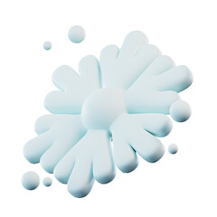 3D Illustration Snowflake