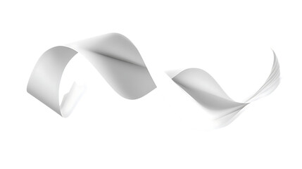 Two abstract, wavy lines in white color on transparent background.