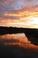 Warm Sunrise On The River