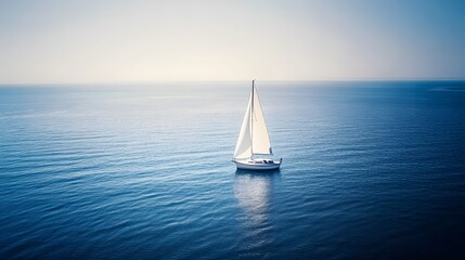 Obraz premium Baltic Sea aerial view showcasing vast expanse of water and distant coastline, symbolizing natural beauty and serene landscapes.