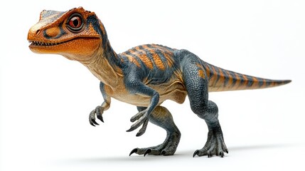 Obraz premium A detailed dinosaur figurine showcasing vibrant colors and realistic textures.